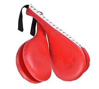 Omquot Cuscinetti da boxe per taekwondo per allenamento di velocità e forza, doppio kick pad per kickboxing, ottimo regalo per gli amanti della boxe, bersaglio per taekwondo per adulti e