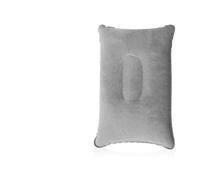 Omquot Cuscini Gonfiabili Ultraleggeri Comodo Cuscino D'aria da Viaggio per Campeggio Escursionismo Ufficio Riposo PVC Grigio 22 * 34 Cm Confezione da 2 (Come mostrato)