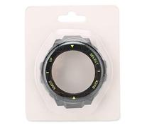 Omquot Custodia in Plastica per Orologio TRex, Custodia Paraurti con Schermo per Orologio Intelligente Huami T-Rex, Plastica Durevole, Completa (Nero, Letteratura Gialla)