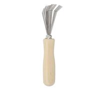 Omquot Detergente per spazzola per capelli, strumento di pulizia profonda efficace per la casa e il soggiorno, in legno massello, acciaio inossidabile