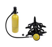 Omquot DIDEEP Mini Bombola Subacquea da 1 Litro Portatile con Occhialino da Sub Integrale, Ampia Visuale a 180°, per gli Appassionati di Esplorazione Subacquea e Snorkeling (#2)