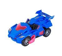 Omquot Dinosauro Trasformabile Giocattolo Blu per Bambini con Trasformazione Automatica e Design Luminoso Funzione Musicale Ideale per Bambini Plastica 20,5 X 11 X 9 Cm