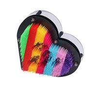 Omquot DIY Handprint Decorazione da scrivania 3D Pin Art Board giocattolo per bambini e divertimento familiare, pittura colorata con ago in plastica