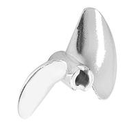 Omquot Elica in Lega di Alluminio per Barca RC, 35mm, 2 Pale, per FeiLun FT016 FT007 FT012, Elica Marine RC ad Alta Spinta per un Funzionamento Sicuro (Argento S)