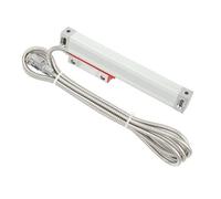 Omquot Encoder di scala lineare di precisione ad alta precisione, sensore a griglia da 5 μm per tornio, DC 5 V, con cavo, tubo in metallo in acciaio inox, striscia antipolvere gialla, 19 versioni per