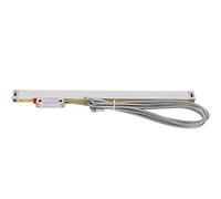 Omquot Encoder di scala lineare di precisione ad alta precisione, sensore a griglia da 5 μm per tornio, DC 5 V, con cavo, tubo in metallo in acciaio inox, striscia antipolvere gialla, 19 versioni per