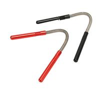 Omquot Epilatore Manuale Antiscivolo per Rimozione del Viso a Molla Efficace per Infilare il Mento e la Guancia Nero Rosso per le Donne in Acciaio Inossidabile 2 Pezzi