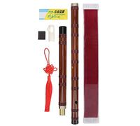 Omquot Flauto Tradizionale Cinese in Bambù Amare D-Key ZD-02 Strumento Musicale Lucido Specchio per Principianti, Interpreti e Livelli 26,4" X 1"