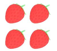 Omquot Giocattolo antistress alla fragola, palla di pasta elastica e morbida, giocattoli Fidget per alleviare lo stress dei genitori e degli studenti, 12 pezzi TPR 3,1x2,2 pollici