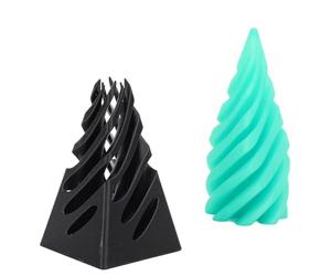 Omquot Giocattolo Antistress Stampato in 3D con Passaggio Piramidale Impossibile per Ufficio e Studio, Fantastico Design a Cono a Spirale, 5,5 X 11 Cm (#1)