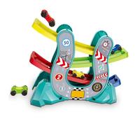 Omquot Giocattolo con Rampa per Pista per Auto da Corsa, Design della Maniglia Durevole Sviluppo dell'immaginazione Rampa per Pista per Auto da Corsa Set da Gioco Educativo Multifunzionale per la