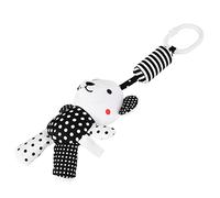 Omquot Giocattolo con teschio appeso per bambini a forma di animale carino campanello a vento in peluche per letto per bambini 13,4 x 14,7 pollici (ciondolo orso a righe bianche e nere)