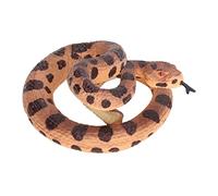 Omquot Giocattolo di serpente con campanelli in plastica colorata e realistica per bambini, serpente ripieno durevole a fini educativi