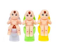 Omquot Giocattolo Divertente per WC con Getto d'Acqua per Bambini e Adulti, Design Simpatico e Complicato per WC, Materiale ABS, 9,5 * 12,5 * 6 Cm, Divertimento Senza Fine (Nera)