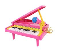 Omquot Giocattolo per Bambini con 23 Tasti e Microfono per il Divertimento Dell'apprendimento Precoce e L'esplorazione Musicale 27,6 X 27 X 13,2 Cm