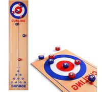 Omquot Gioco di Curling per Famiglie, Gioco di Curling da Tavolo Multiuso per Promuovere le Relazioni Come Regalo per i Bambini (Colore assortito)