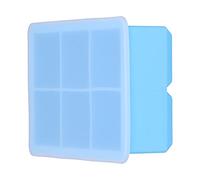 Omquot Grande stampo per cubetti di ghiaccio in silicone a 6 celle, perfetto per raffreddare bevande per casa, feste, stampo in silicone alimentare per cubetti di ghiaccio, torte, budini, cioccolato