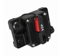 Omquot Interruttore automatico resettabile con alloggiamento impermeabile, facile resettamento manuale, per proteggere il sistema stereo dell'auto, per l'installazione nel cruscotto (40 A)