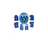 Omquot Kit di Equipaggiamento Protettivo per Casco e Ginocchiere per Bambini, Resistente e Regolabile, Equipaggiamento di Sicurezza per Pattinaggio a Rotelle e Ciclismo, Materiale a Rete di Alta