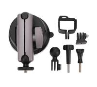Omquot Kit di Montaggio per Auto a Ventosa Regolabile per Design Compatto Forte stabilità per Catturare i Momenti di Guida Lega di Alluminio