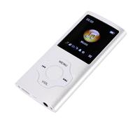Omquot Lettore musicale MP3 senza perdite con schermo LCD da 1,8 pollici e Bluetooth 5.3 per ascoltare tutto il giorno (grigio argento)