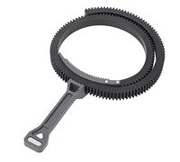 Omquot Leva di impugnatura regolabile in plastica per fotocamera DSLR, resistente e leggera, per una messa a fuoco precisa, adatta per tutte le fotocamere digitali (grigio)