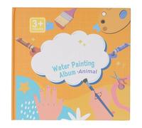 Omquot Libro da Colorare Sull'acqua Giocattolo Educativo Riutilizzabile per Scarabocchi Sull'acqua per Viaggi a Casa con 1 Penna (Giallo)