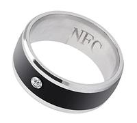 Omquot Magic NFC Smart Ring Accessorio Multifunzionale Dal Design Accattivante per la Condivisione dei Dati Mobili (taglia11)