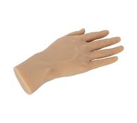 Omquot Mano di Plastica per Pratica Tatuaggio Simulazione Mano Maschile per Modello di Display Tatuaggio Dito, Accessorio di Tornitura Film Di Agopuntura Professionale Materiale