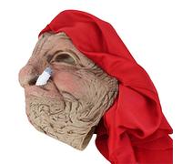 Omquot Maschera da Vecchia Signora, Copertura per il Viso Visibile e Facile da Lavare per Halloween