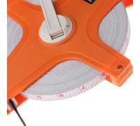 Omquot Metro a Bobina, Fibra ABS Scala Metrica Inglese Alta Precisione Resistente Agli Urti Larghezza 12,5 Mm Buona tenacità Nastro Metro a Bobina per Interni Ed Esterni (50 metri)