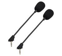 Omquot Microfono di ricambio per Cloud S, riduzione del rumore durevole, microfono da gioco staccabile, 3,5 mm, per PC Gaming, 2 pezzi