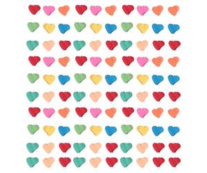 Omquot Mini Fermagli per Artigli Set 100 Pezzi di Accessori per Capelli Colorati a Forma di Cuore per lo Styling Quotidiano delle Ragazze