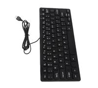 Omquot Mini tastiera cablata ultra sottile a 78 tasti per desktop, computer portatile, trasmissione stabile per il piacere visivo, compatibile con la maggior parte dei dispositivi (nero)
