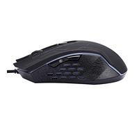 Omquot Mouse da gioco ergonomico e silenzioso, con cavo USB, per desktop e portatile, G6, 1,5 m, 6 velocità regolabili per un utilizzo a lungo termine