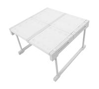 Omquot Organizer espandibile in acciaio al carbonio, per cucina e bagno, 48,3 x 33 cm, divisorio (lunghezza 37-48 cm)