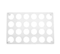 Omquot Organizer moderno per pod da caffè trasparente in acrilico, per piano di lavoro da da 24 pods, di casa, ufficio (4 mm / 0,16 pollici di spessore)