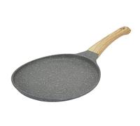 Omquot Padella antiaderente Premium, riscaldamento uniforme per una cottura semplice, utensili da per gli amanti delle frittelle di uova e bistecca, lega di alluminio e plastica (28 cm)