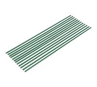 Omquot Palo di Supporto per Piante Tubo in Acciaio Rivestito in Plastica Resistente e Durevole per Giardino, Interni Ed Esterni, Set da 12 Pezzi, 9,1 M