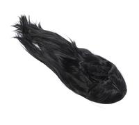 Omquot Parrucca Nera con Frangia Capelli Lunghi Lisci Alla Moda per Feste di Halloween Cosplay Realizzate con Capelli Sintetici Ad Alta Temperatura