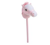 Omquot Peluche a Forma di Cavallo Hobby Realizzato a Mano con 2 Effetti Sonori per Il Divertimento dei Bambini Giochi All'aperto 27,56 X 4,72 X 9,84 Pollici (Rosa)