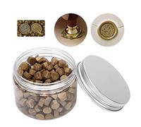 Omquot Perline in Oro Opaco di Ceralacca Vintage, 200 Pezzi, Sigillo Ottagonale per Lettere di Invito a Nozze (Yajin)