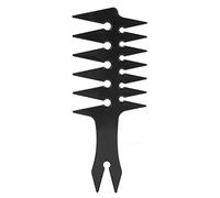 Omquot Pettini per capelli a denti larghi uomo pettine per capelli a olio durevole per acconciature uniche, pettine per acconciature in plastica double face per gli uomini 7,9 x 3,1 x 0,2" per