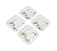 Omquot Piatto Snack Multifunzionale Alla Frutta Piatti da Dessert Creativi da 4 Pezzi Facili da Pulire per Riporli nel Ristorante Scolastico in Melamina (Stile 2)