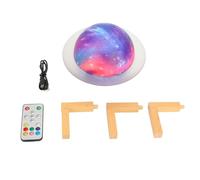 Omquot Piccolo altoparlante Bluetooth portatile con fantastici effetti di luce, subwoofer ad alte prestazioni, perfetto per uso domestico, distanza di trasmissione 10 M (forma ad anello fantasy)