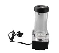 Omquot Pompa di Raffreddamento Ad Acqua per Computer, Efficace Dissipazione Termica per gli Amanti del PC, Anodo in Alluminio PMMA POM (nero)