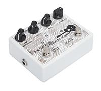 Omquot Preamplificatore Elettrico a Pedale per Chitarre Portatile con Indicatore LED, Design Resistente in Lega di Alluminio, qualità del Suono Migliorata per Musicisti, Dimensioni Compatte