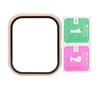Omquot Protezione per orologio a copertura completa RS4 Custodia sottile e leggera in vetro temperato per un facile utilizzo e una protezione precisa (rosa)