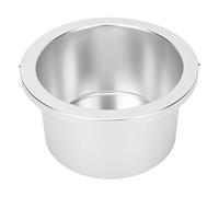Omquot Riscaldatore di cera, riscaldamento efficiente, vaso interno uniforme per il salone di casa, in lega di alluminio, colore argento, per donne