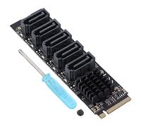 Omquot Scheda adattatore di espansione per hard disk PCI-E PH56-M2 ad alta velocità con dissipazione del calore in lega di alluminio per un facile utilizzo plug-and-play per una vasta conservazione